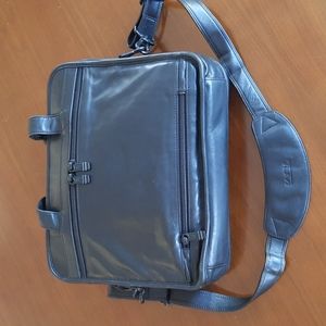 Authentic Tumi Leather Expandable Bag